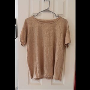 J. Crew Gold shimmer top